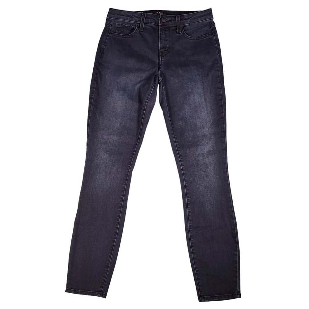 NYDJ Ami Skinny Jeans Womens 4 28x28 Blue Lift Tuck Dark Wash Stretch Denim USA